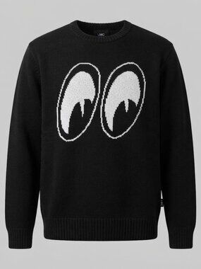Loser Machine x Moon Equipment Co. Cotton Knit Sweater Black and White Mens  L